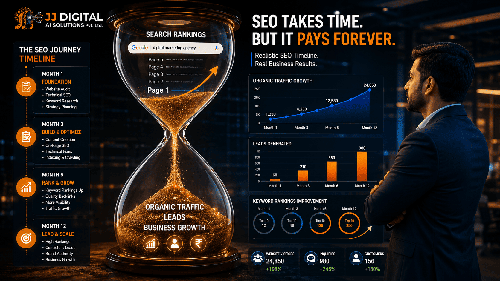 How Long Does SEO Take to Show Results? Honest Answer (2026) | JJ Digital